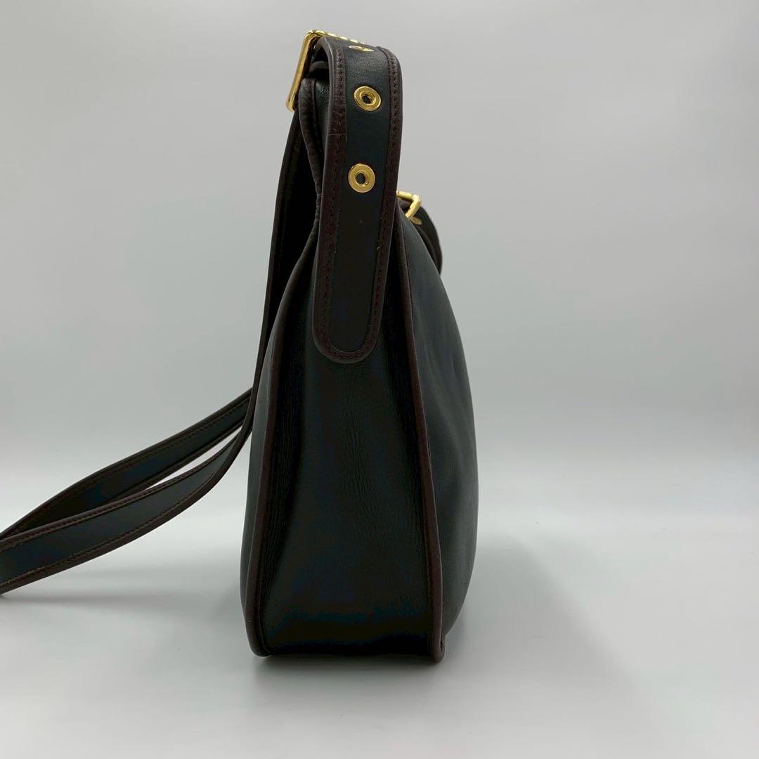 美品 ロエベ ソフィア アナグラム パンチング ショルダーバッグ バイカラー