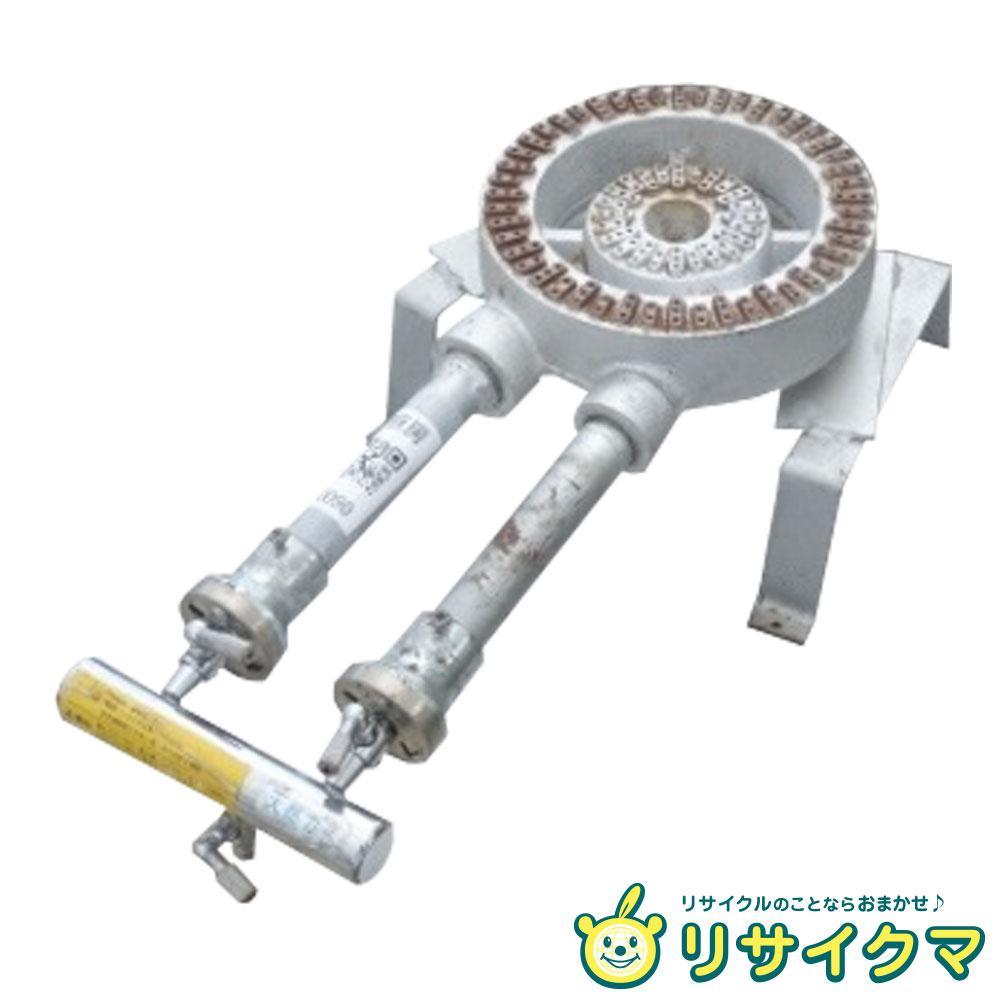 中古M▽鋳物コンロ 業務用 ガスコンロ 卓上 1口 MU-22(00090)
