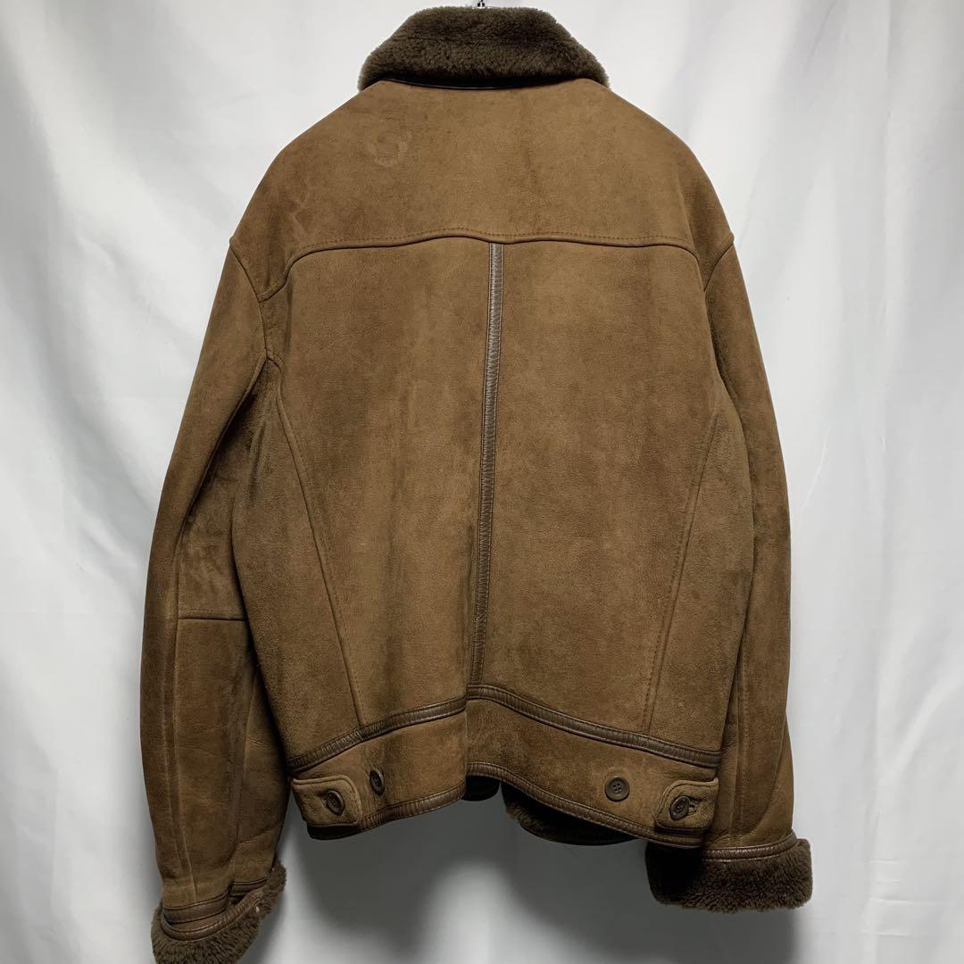 古着　90s ムートンジャケット　羊革　オールドコムサ hn