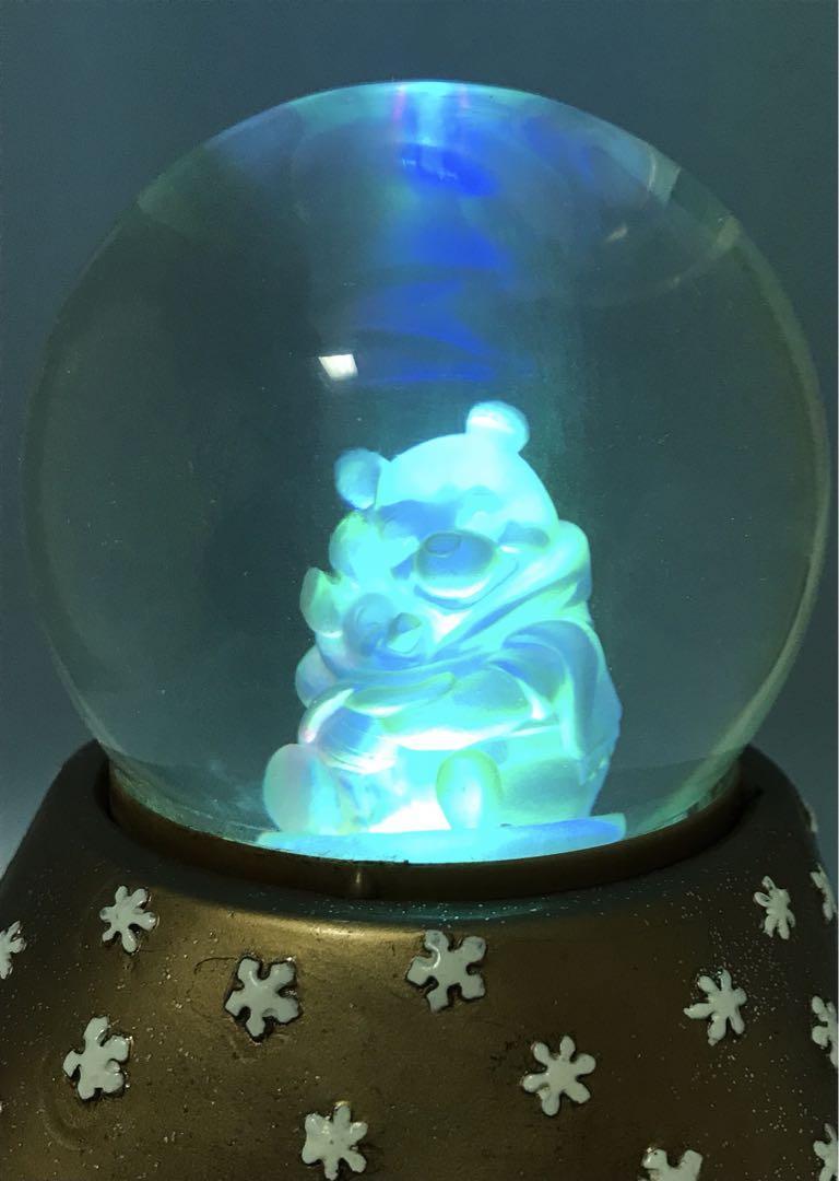 ディズニー くまのプーさん 光るガラスドーム 希少品レア