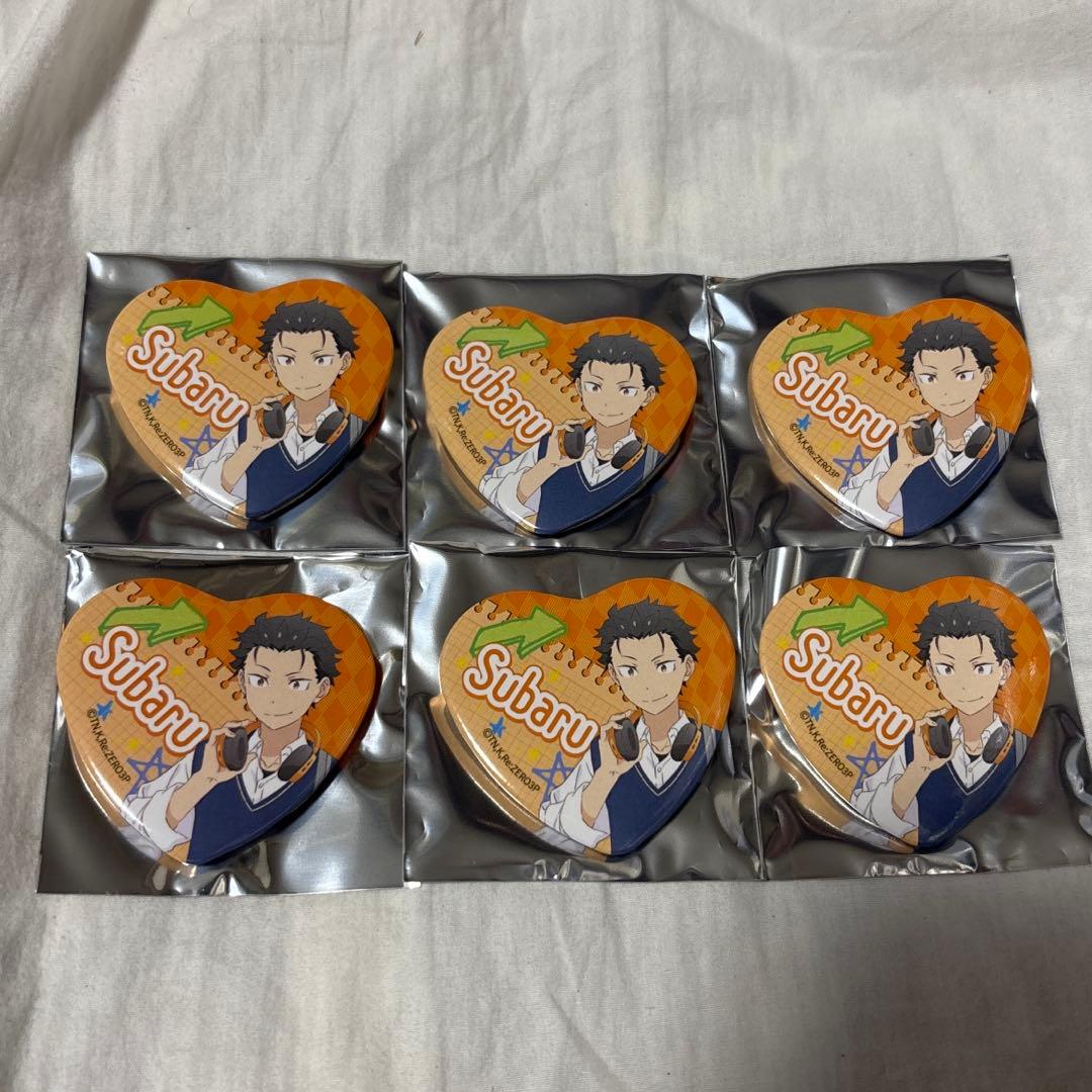 Re:ゼロから始める異世界学園生活　缶バッジ　スバル　リゼロ