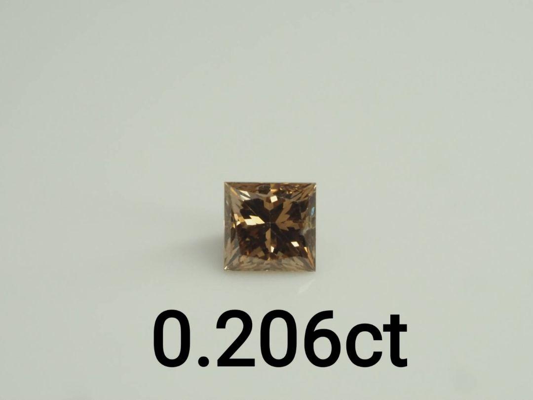 天然ダイヤモンドルース　裸石　D0.206ct FANCY BROWN SI2
