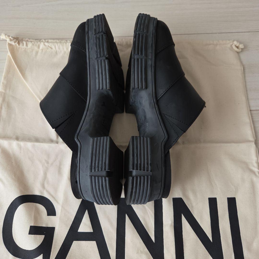 GANNI ブラック サボ・クロッグサンダル