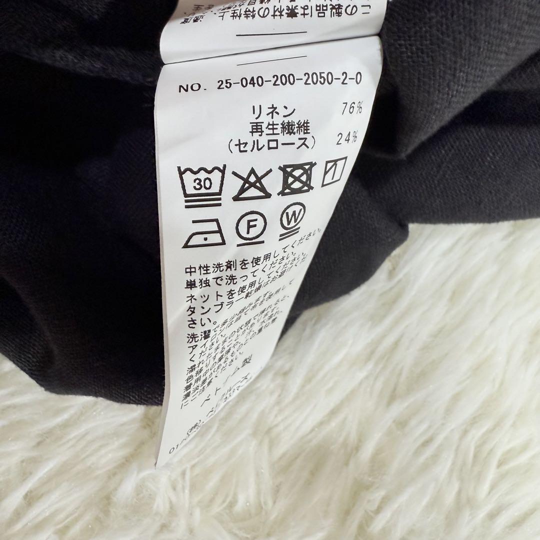 Spick＆Span リネンカフタンワンピース ブラック 36 Spick＆Span リネンカフタンワンピース ブラック 36 - メルカリ