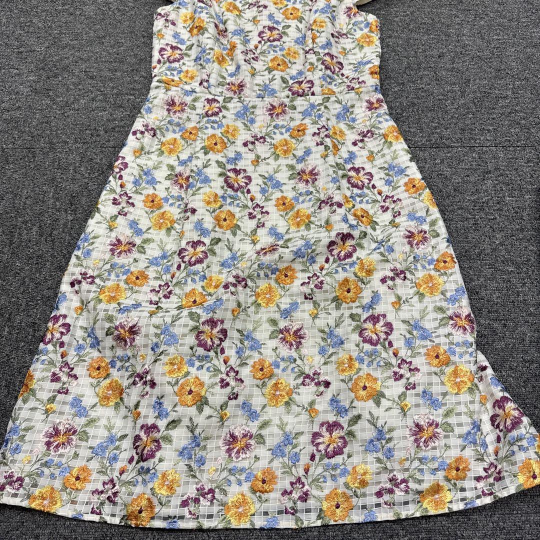 TOCCA 2020 トッカ ドレス 0花柄ノースリーブAラインワンピース
