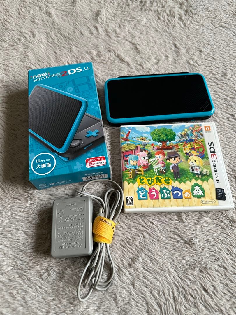 New Nintendo 2DS LL 青 ACアダプタ付き