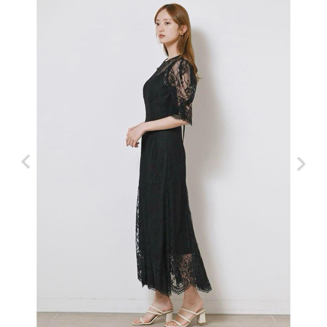 【♡】SNIDEL ヘムボリュームレースワンピース