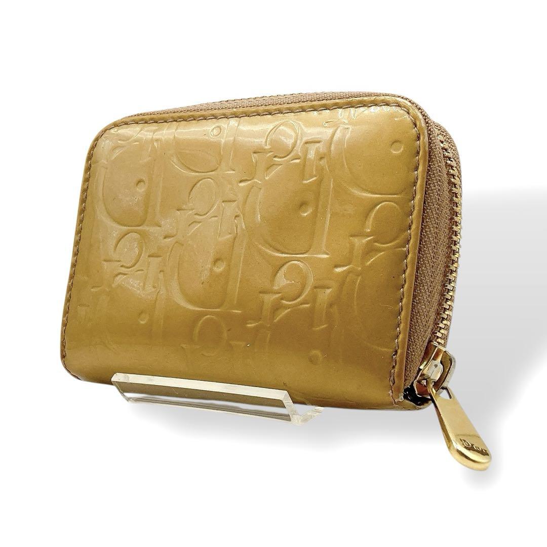 Dior✨コインケース　カードケース　トロッター　ラウンドファスナー　ベージュ系