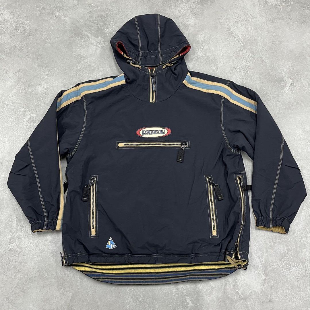 90s Tommy hilfigerリバーシブル ナイロン フリース ジャケット 画像1