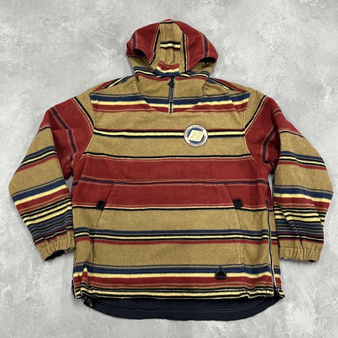 90s Tommy hilfigerリバーシブル ナイロン フリース ジャケット 画像2