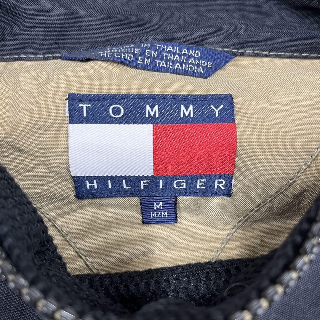 90s Tommy hilfigerリバーシブル ナイロン フリース ジャケット 画像6
