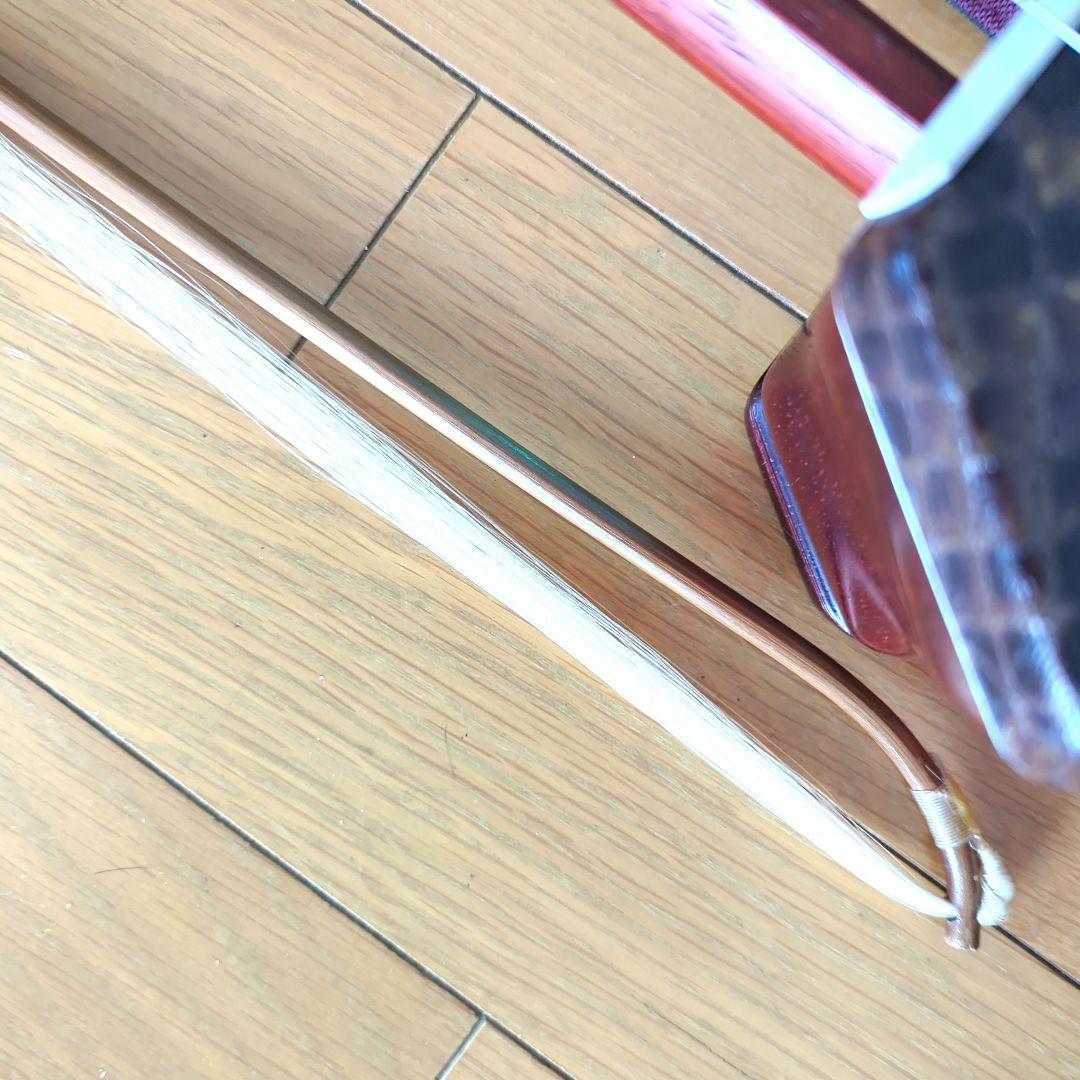 未使用紅木人工皮二胡セット赤 本蛇革紅木二胡と音色、音量は同じです!!