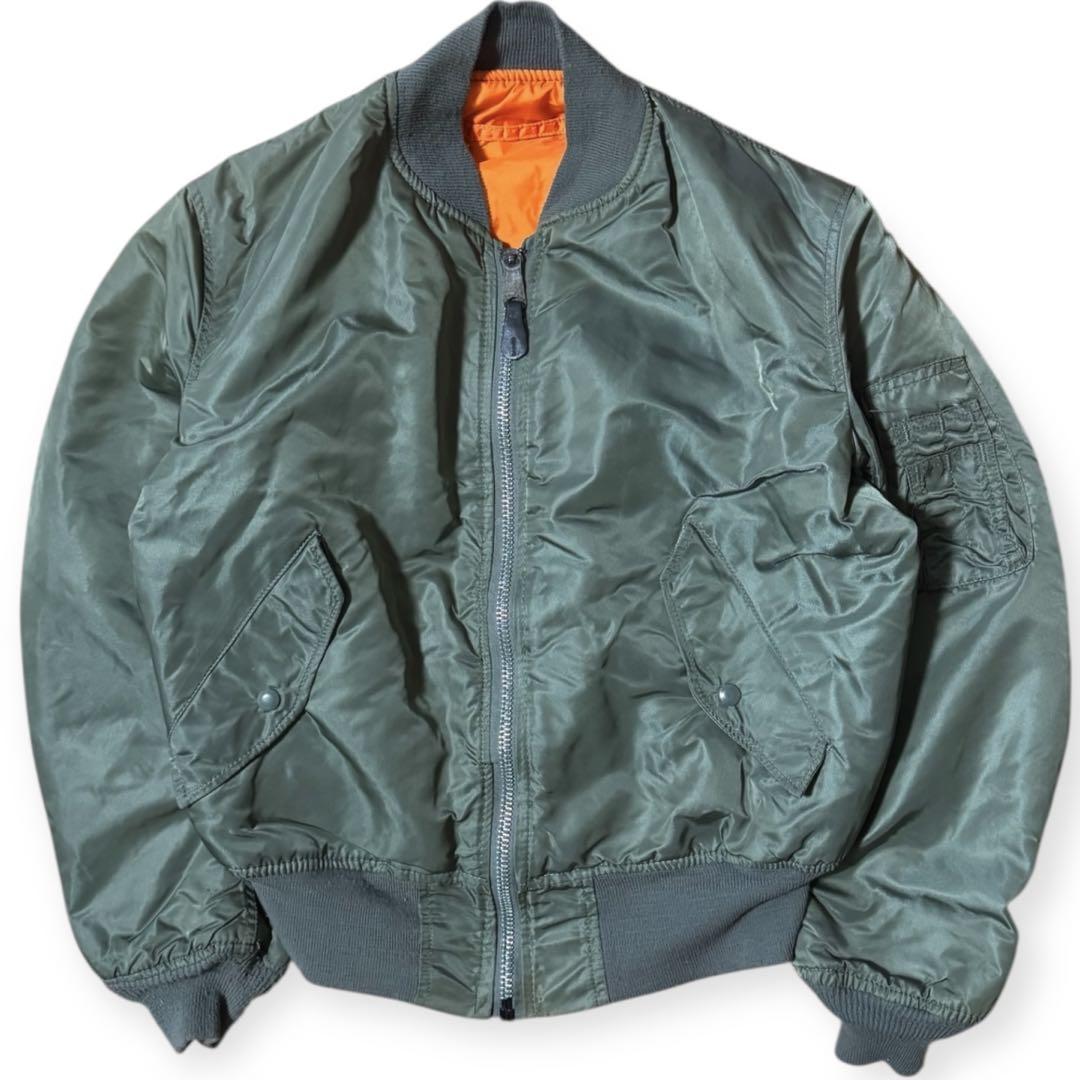 アルファ　MA-1 90s USA製　クリーニング済 90年代デッドストック クリーニング済 ALPHA INDUSTRIES USA