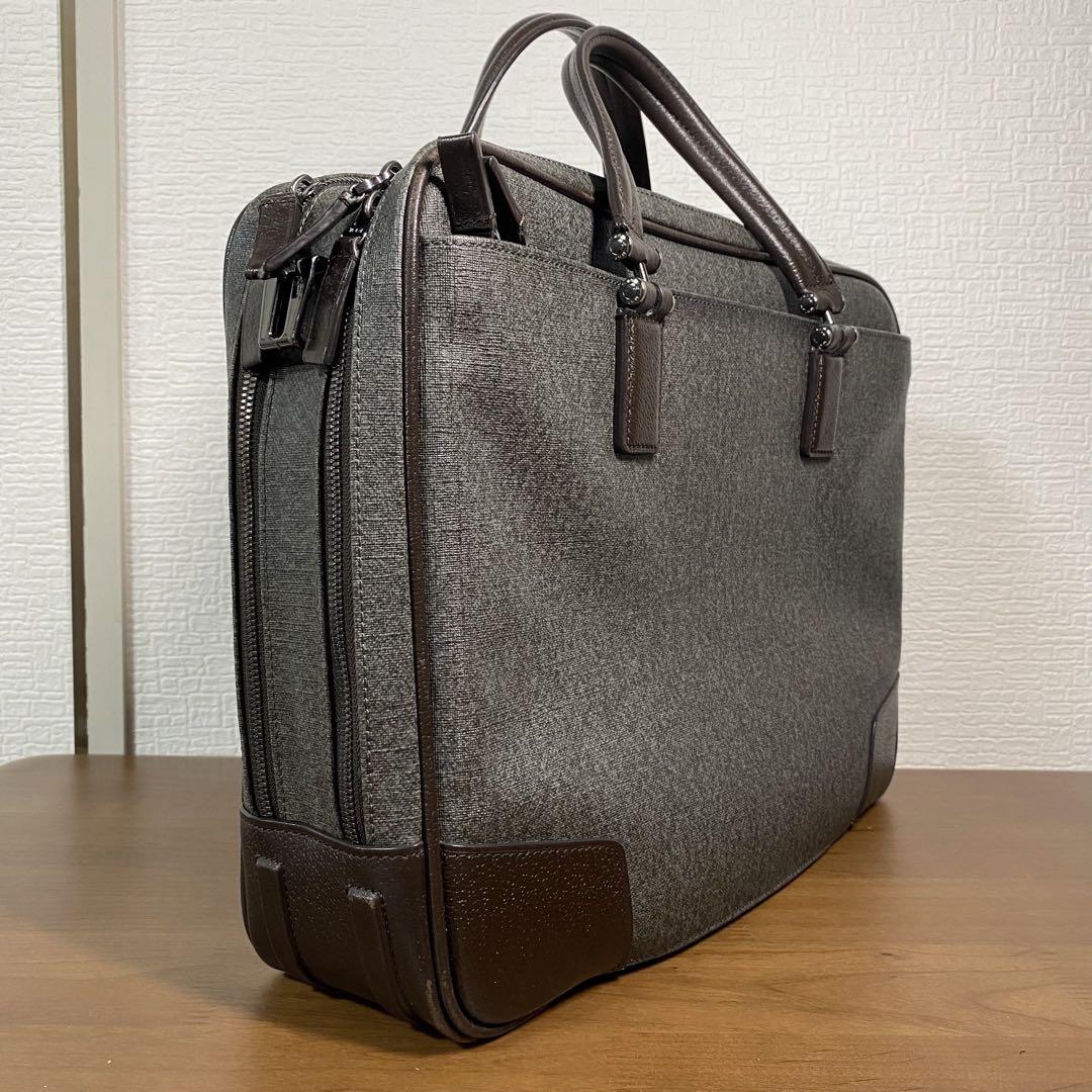 TUMI トゥミ　ビジネスバッグ　アンソニア　2way　レザー　グレー