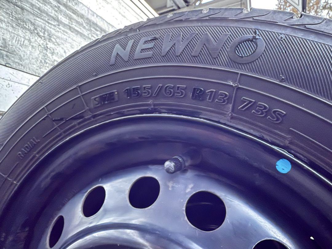 ピロピロサマータイヤ155／65R13 73Sスチールホイールセット深溝