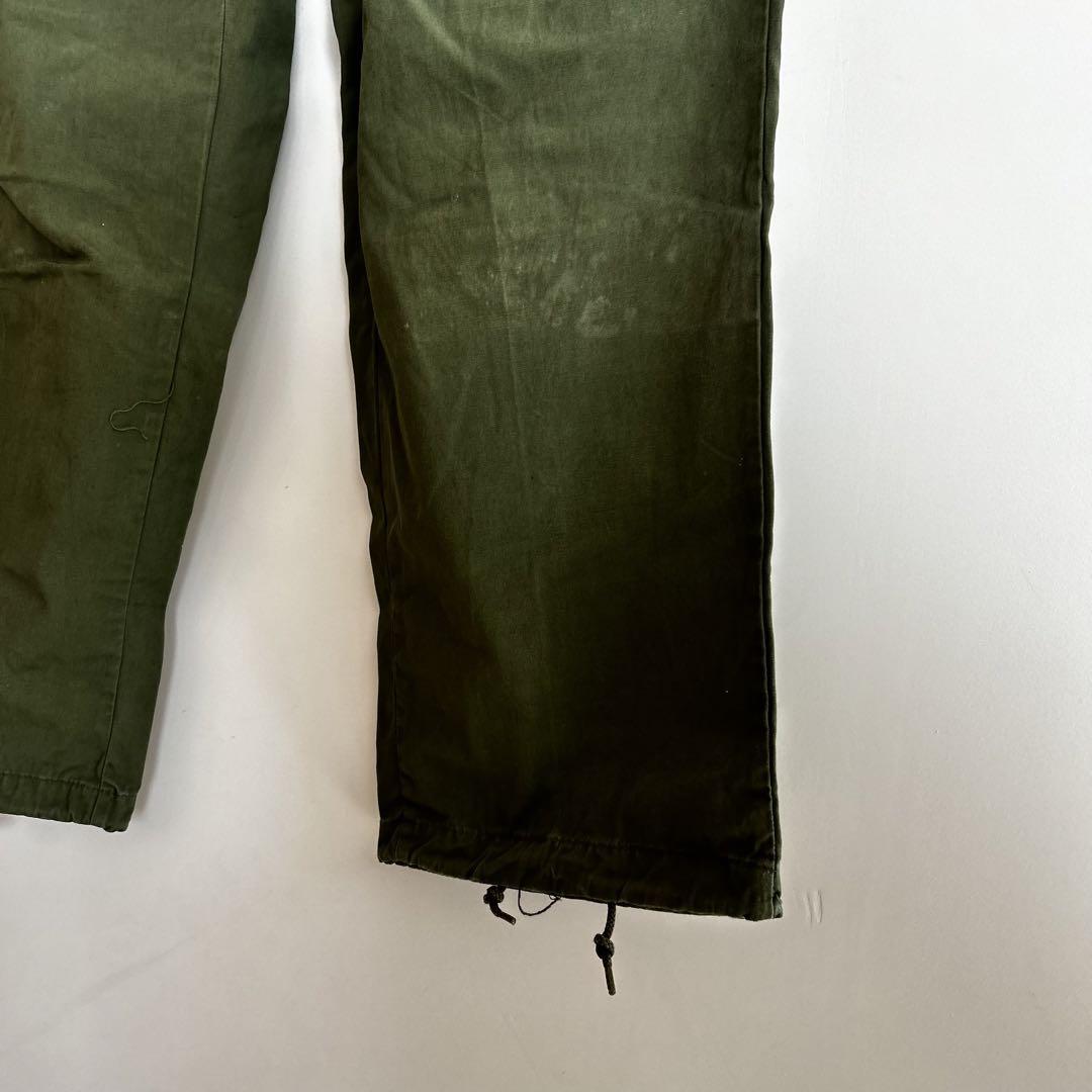 60s US ARMY 3rd ジャングルファティーグパンツ M/R ノンリップ