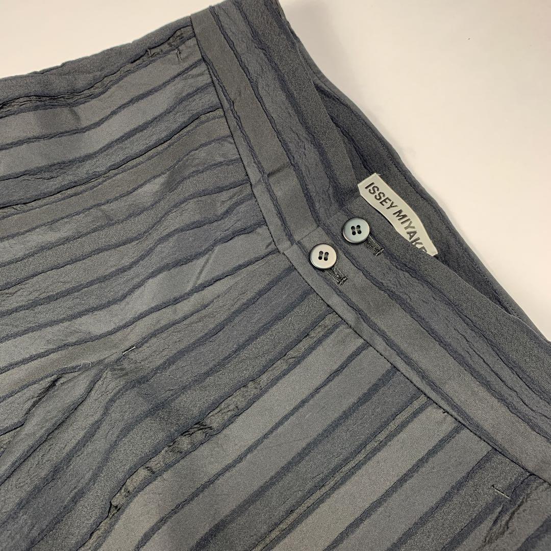 極美品✨ISSEYMIYAKE イッセイミヤケ ストライプパンツ スラックス 1