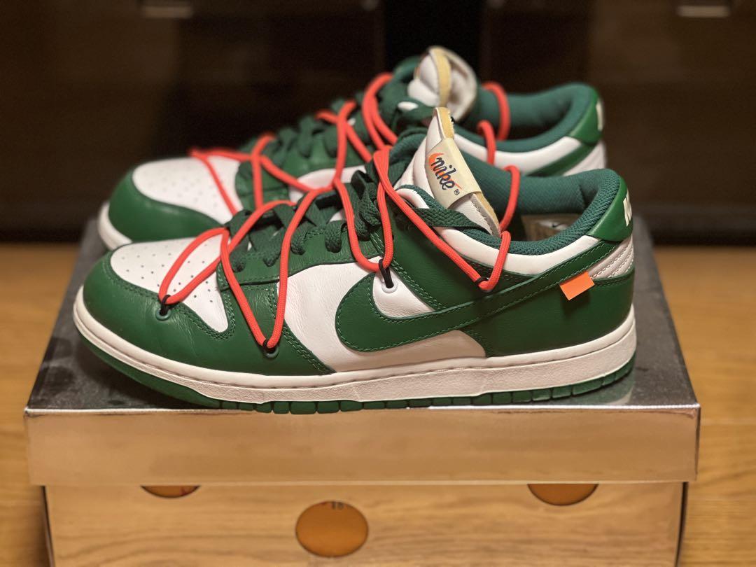 OFF-WHITE × Nike Dunk Low Pine-Green ダンク 画像1