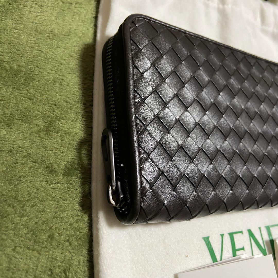 ボッテガヴェネタ 長財布 イントレチャート ブラウン 未使用品