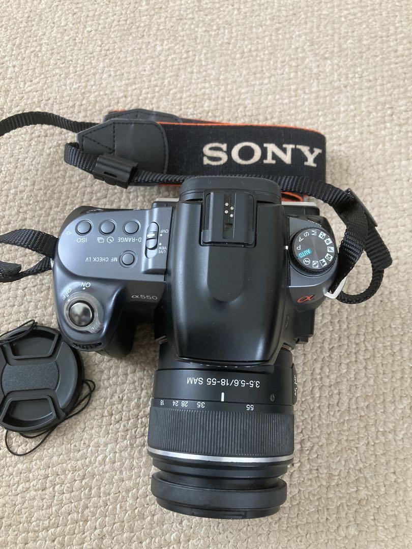 SONY α550 デジタル一眼レフカメラDT18-55mmレンズ