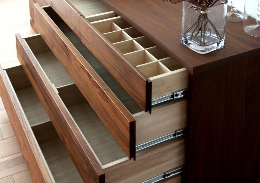 【極美品】高野木工レッチェ120ローチェストウォルナット（定価168,000円）
