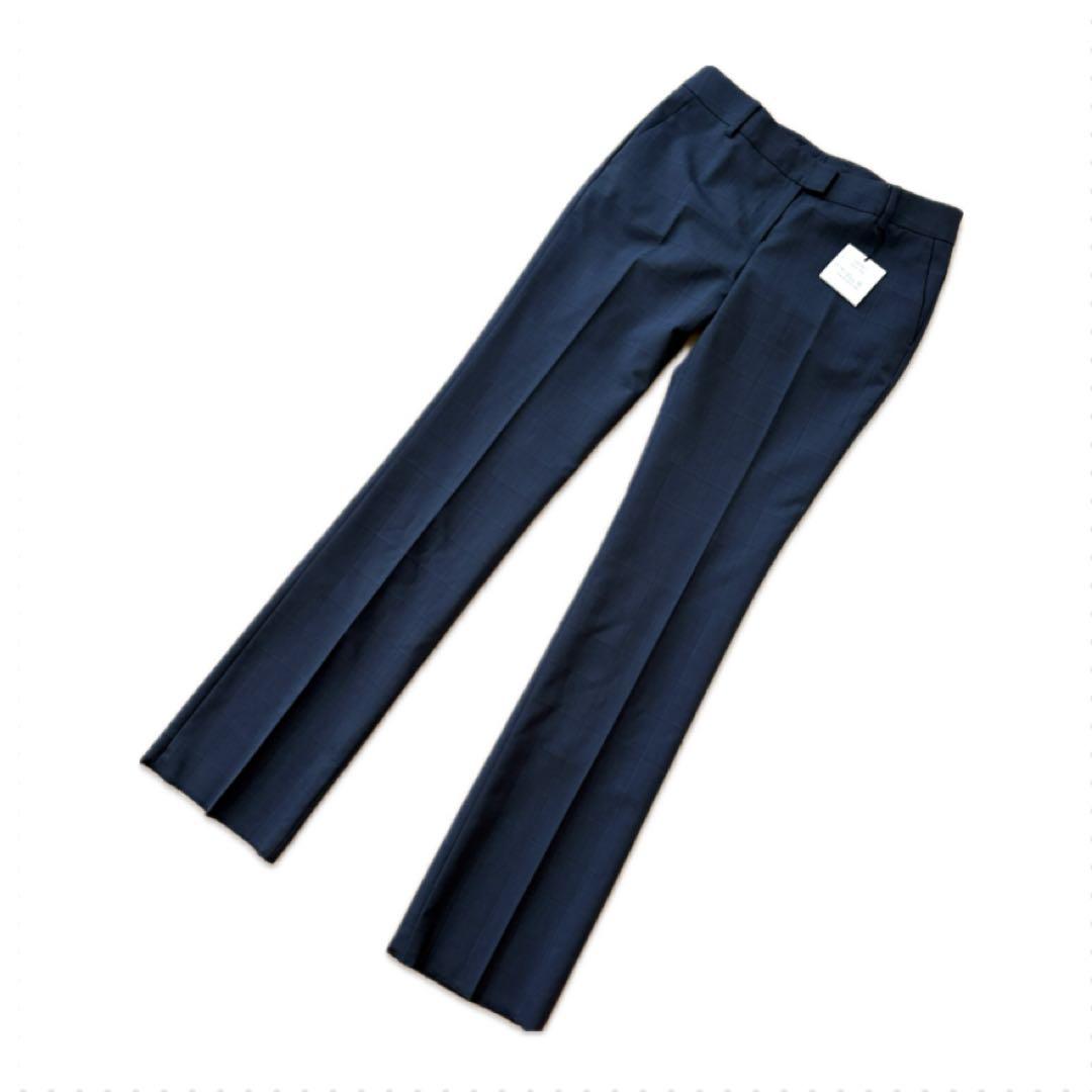 美品 タグ付き スーツセレクト 3点 セットアップスーツ ネイビー　チェック