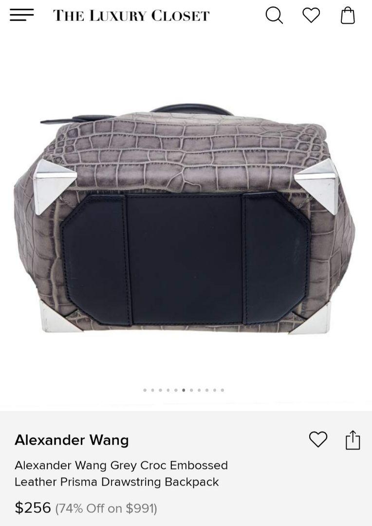 Alexander Wang クロコ型押し バックパック