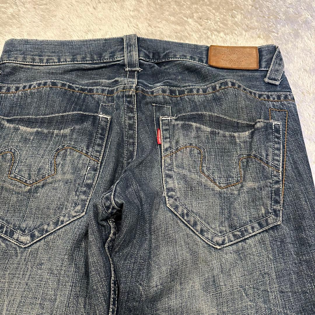 トルネードマート デニム パンツ ジーパン サイズL トライバル 刺繍 y2k トルネードマート デニム パンツ ジーパン サイズL トライバル 刺繍 y2k