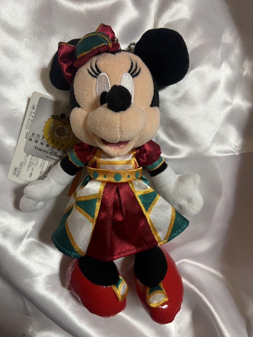 ディズニー ミニーマウス ぬいぐるみバッジ 画像1