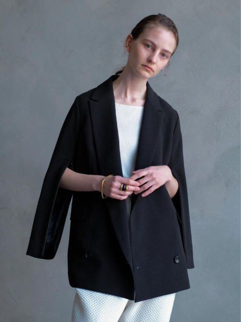 ブランド購入サイト UN-SOPHIE 美品 完売 2wayカシュクールジャケット ブラック ジャケット・アウター