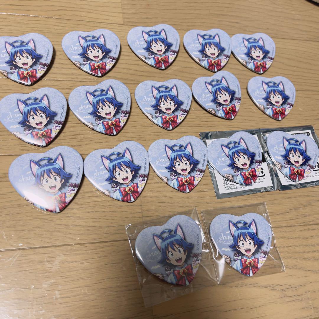 魔入りました入間くん ナンジャタウン ハート 缶バッジ ねこ