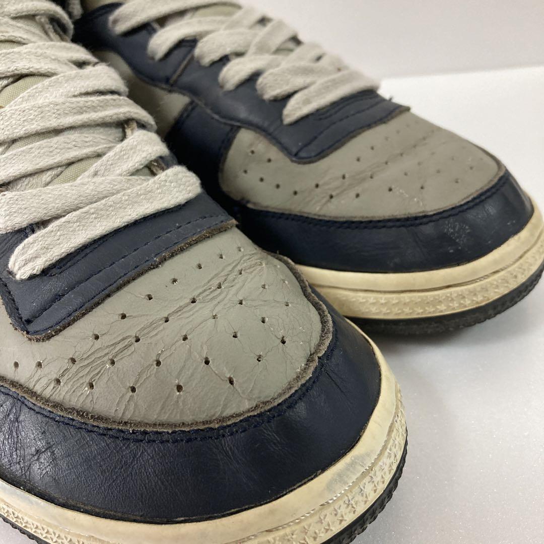 希少】NIKE ターミネーター ハイカットスニーカー GRY レザー 28