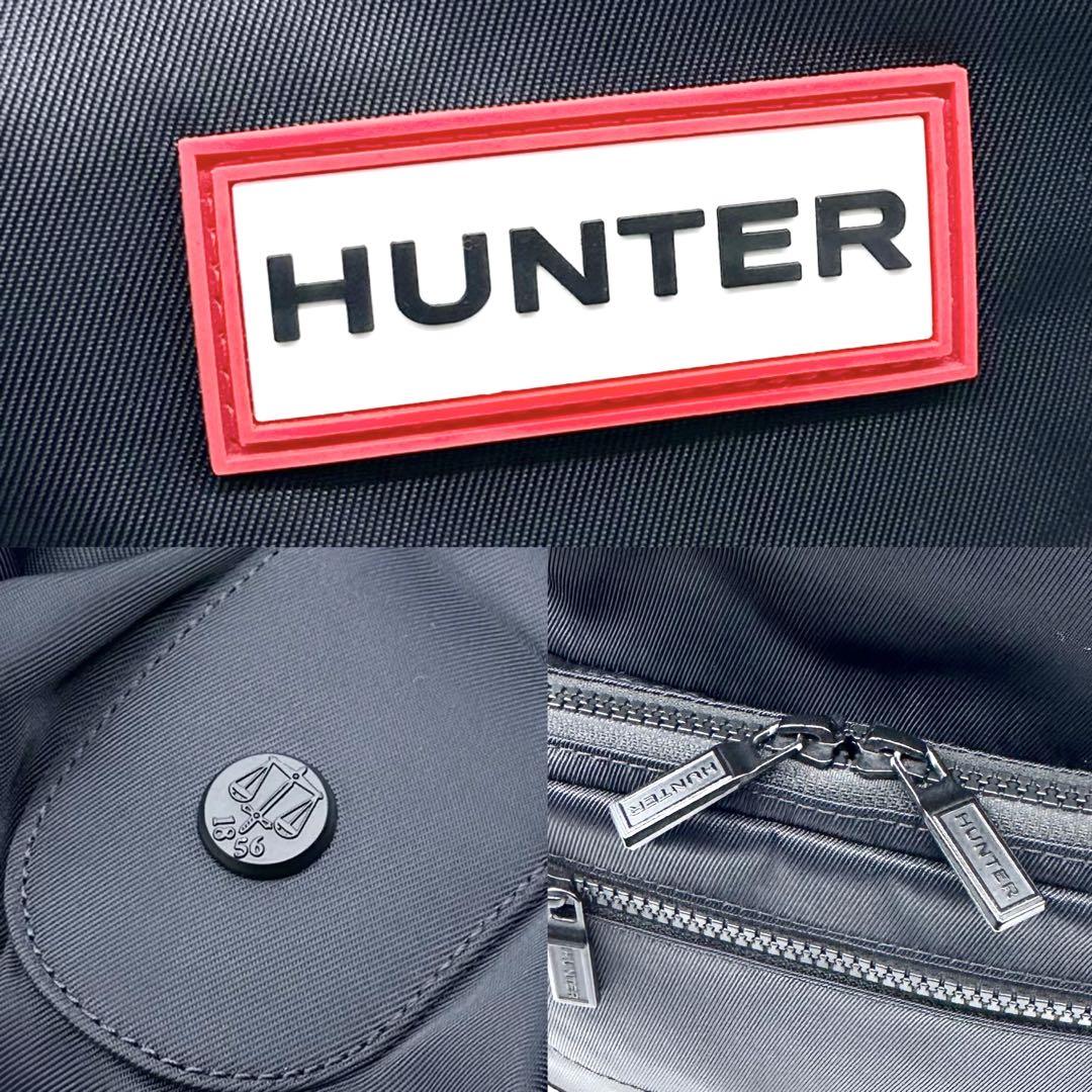 極美品✨HUNTER パイオニア ミディアム トップクリップ バックパック 黒