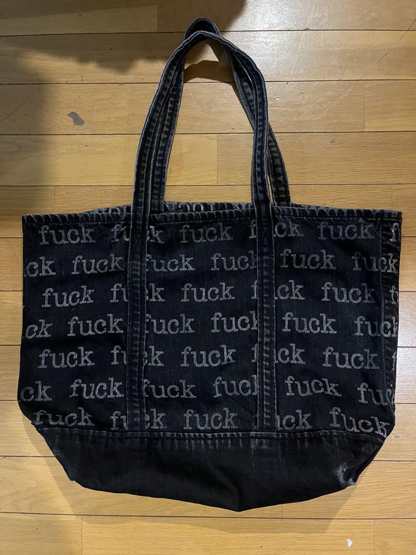 Supreme トートバッグ 黒 レア　fuck