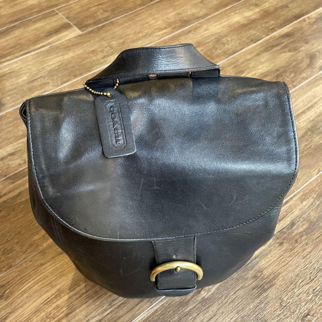 COACH オールドコーチ 4134 リュック レザー ネイビー USA製