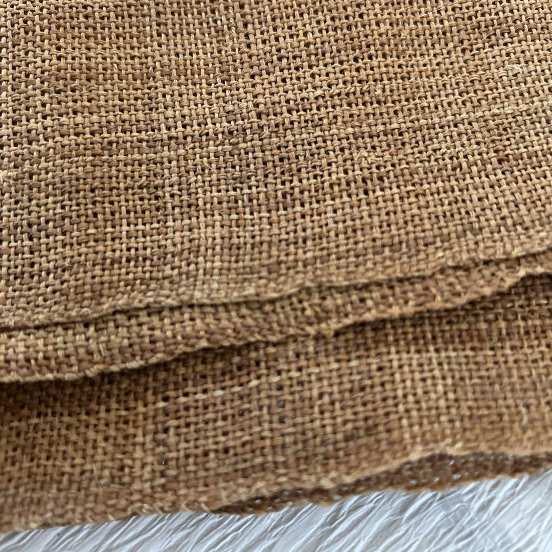 名古屋帯 茶色　科布