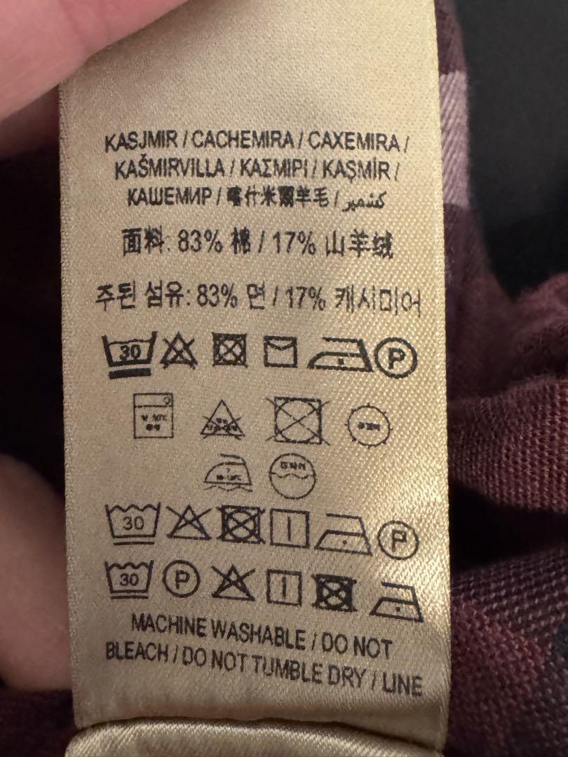 BURBERRY バーガンディ・チェック 長袖シャツ