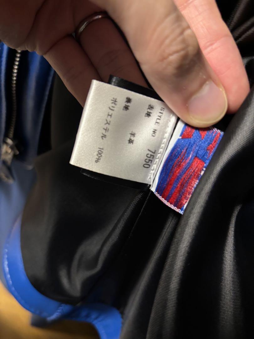 SCHOTT USA製 ラムレザー シングルライダー ジャケット34 ブルー SCHOTT USA製 ラムレザー シングルライダー ジャケット34 ブルー