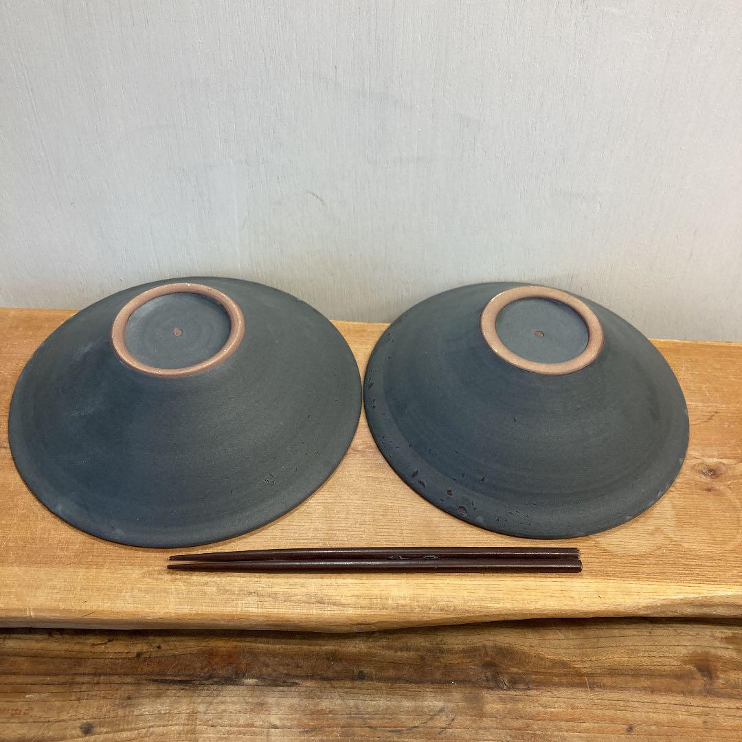 人気NEW ぴー様専用新品 陶器 陶芸作家 黒のミドルどんぶり2個 A XJdxY-m34354010425 人気大人気