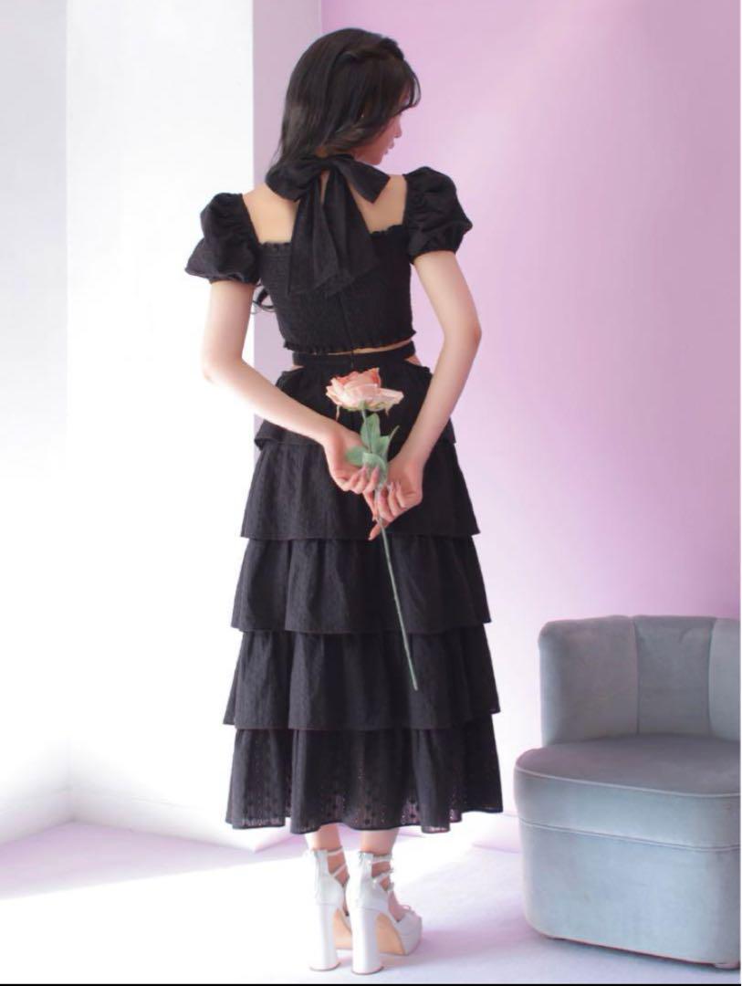 mmeemeエムエメ Cotton lace tiered セットアップ 画像2