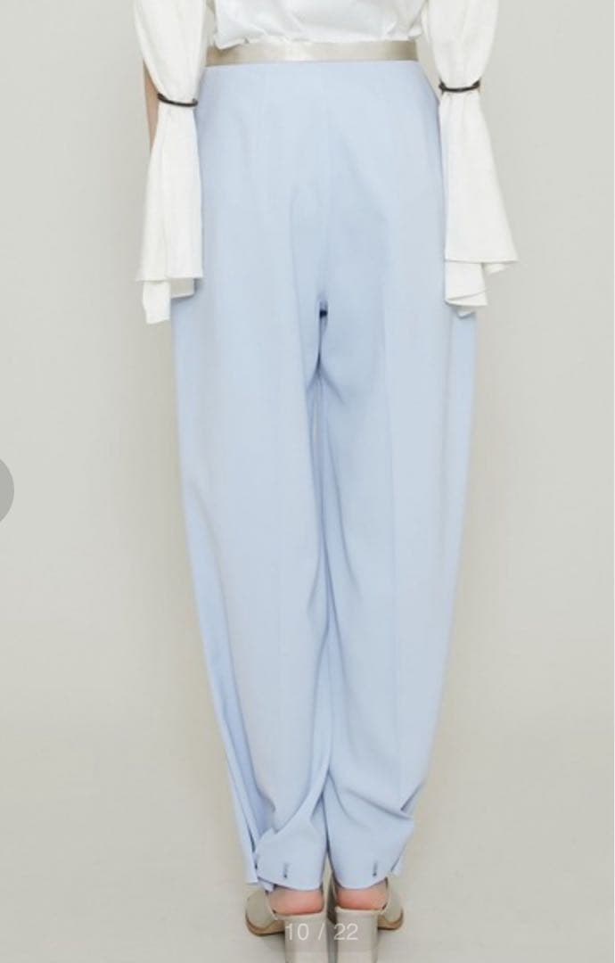 未使用級 ファモン 2wayパンツ ベイカーパンツ ストレートパンツ ブルー 未使用級 ファモン 2wayパンツ ベイカーパンツ ストレートパンツ ブルー