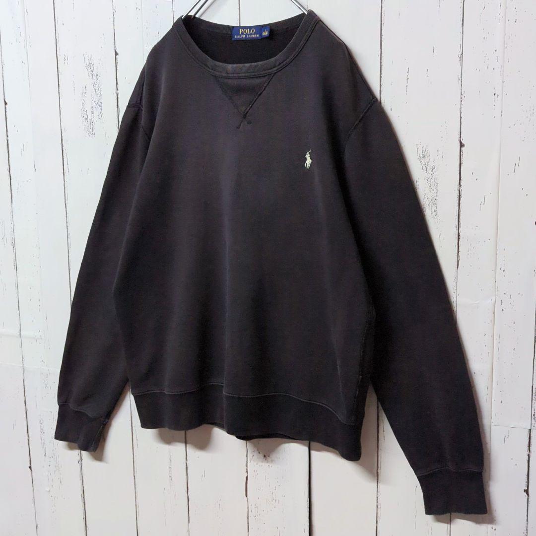 【人気デザイン】 ポロ ラルフローレン USED品 ダメージ加工 スウェット