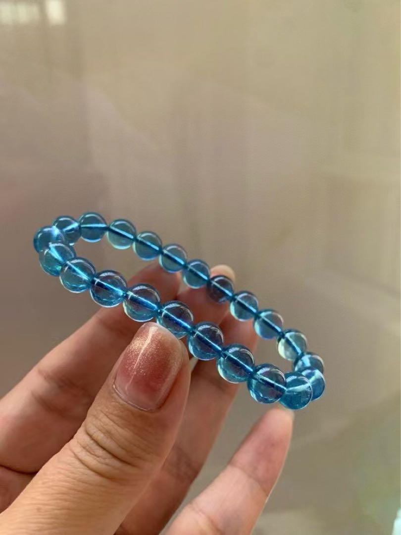 ⭐︎【天然】アクアマリン ブレスレット 8mm 20.3g