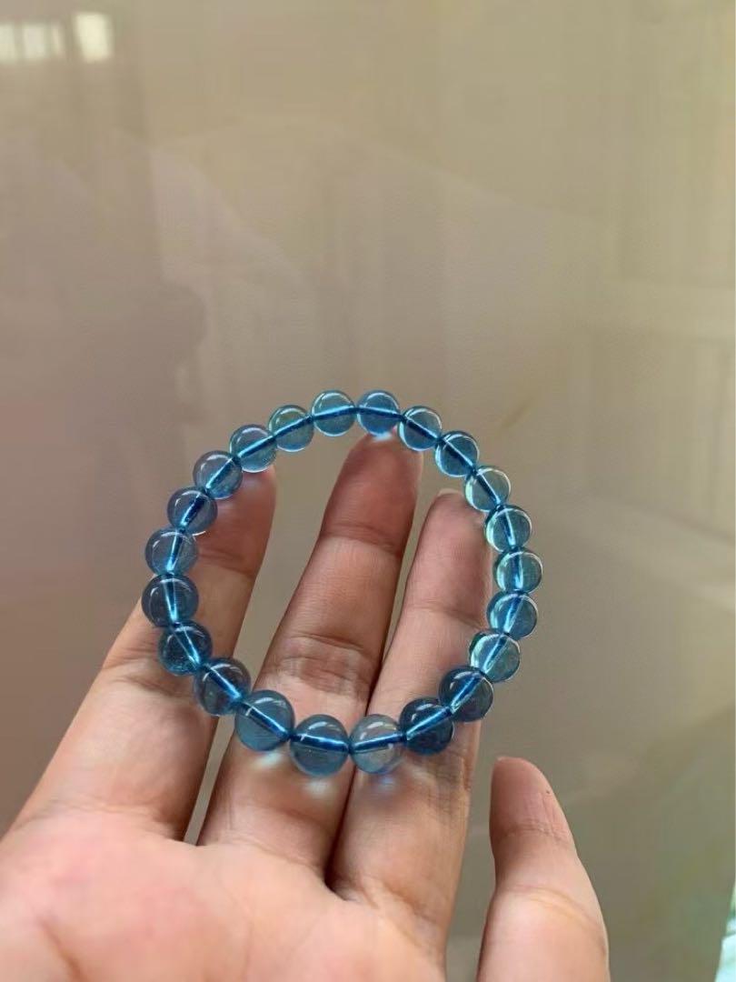 ⭐︎【天然】アクアマリン ブレスレット 8mm 20.3g
