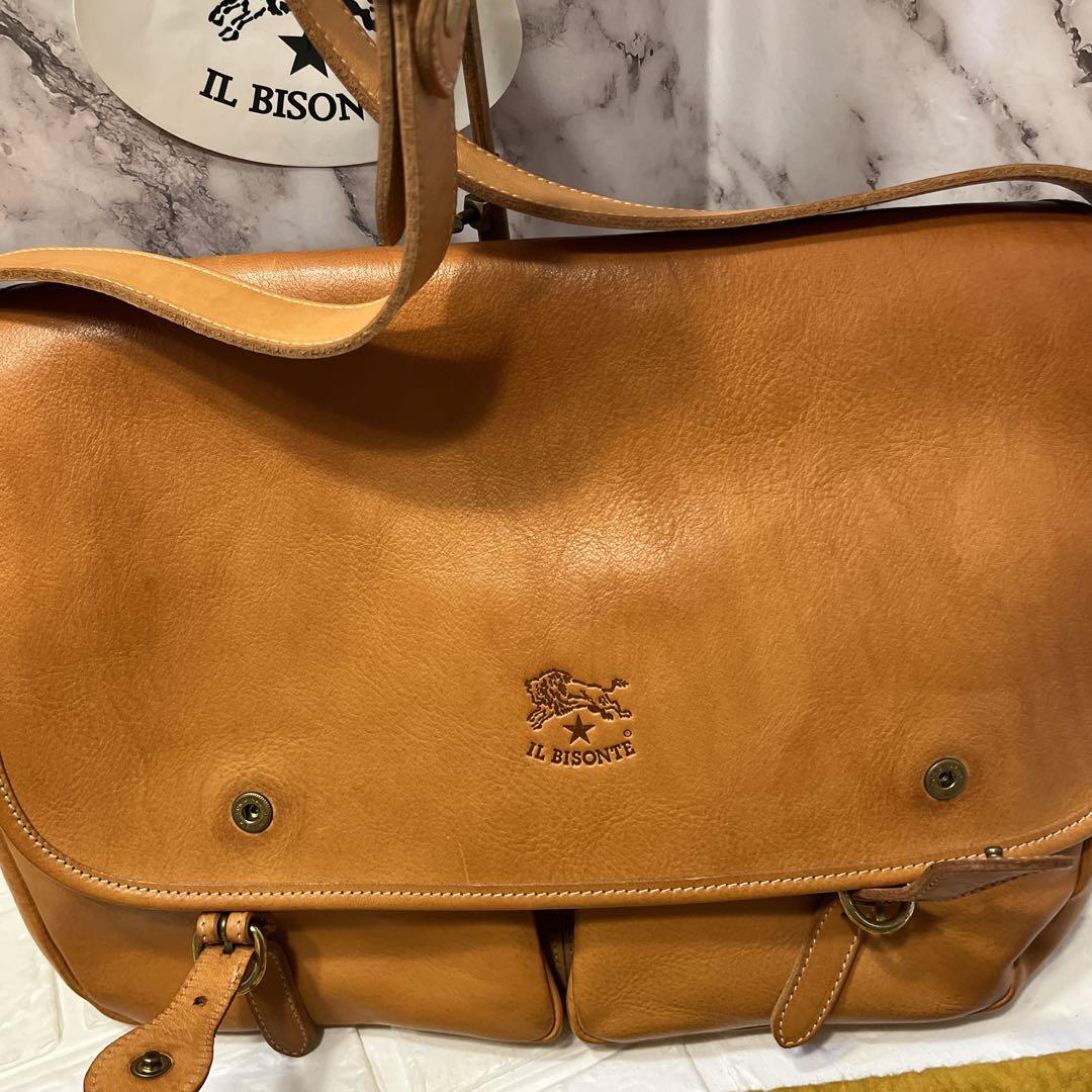 新品 イルビゾンテ IL BISONTE レザー ショルダーバッグ クロス