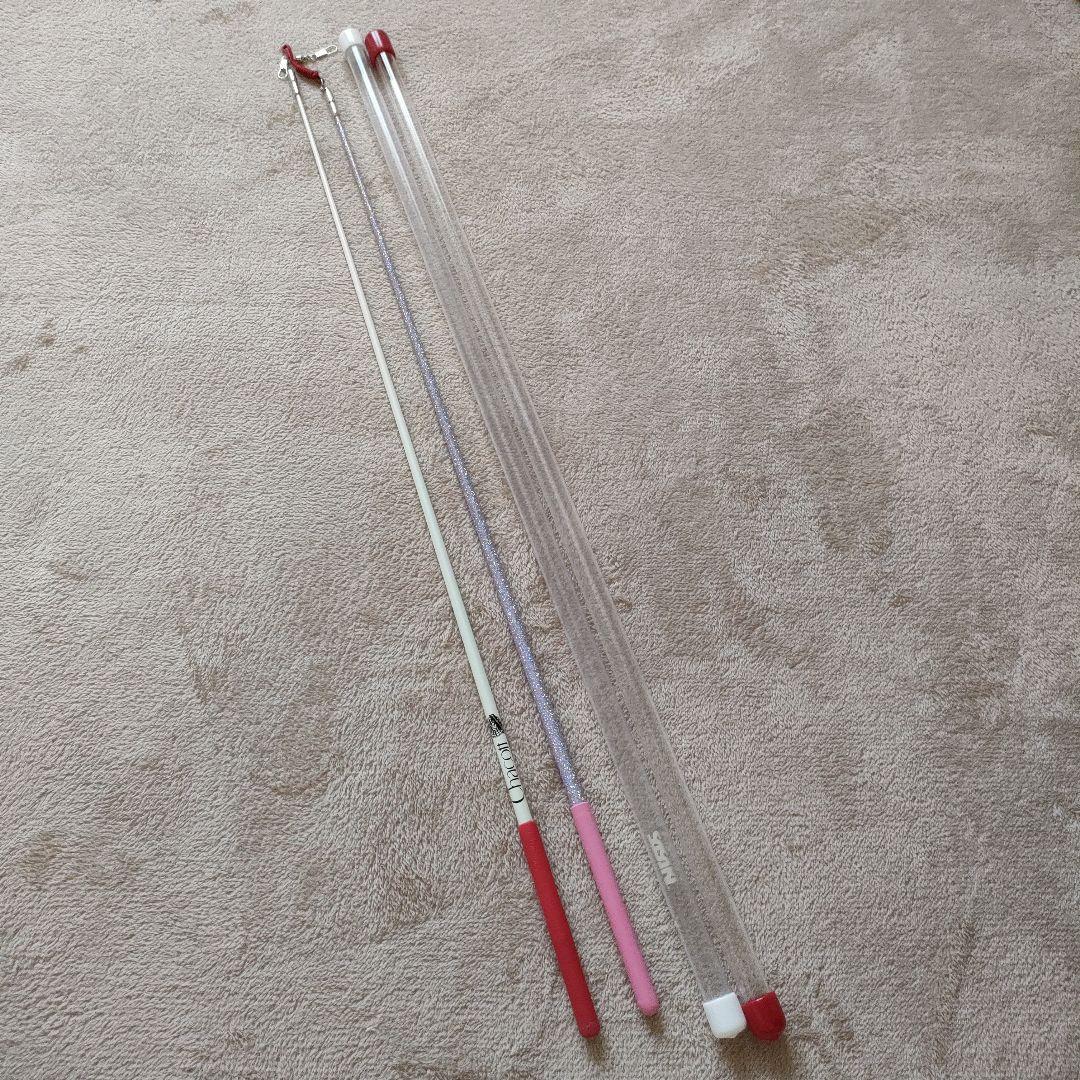 新体操　リボン　スティック　ササキ　チャコット　57cm　60cm　２本セット新体操・器械体操