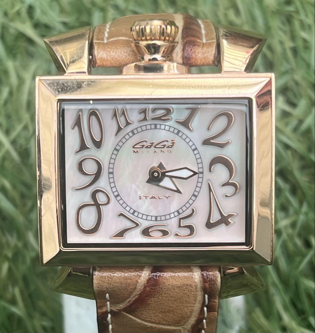 美品◎GAGAMILANO(ガガミラノ)腕時計ナポレオーネブラック文字盤