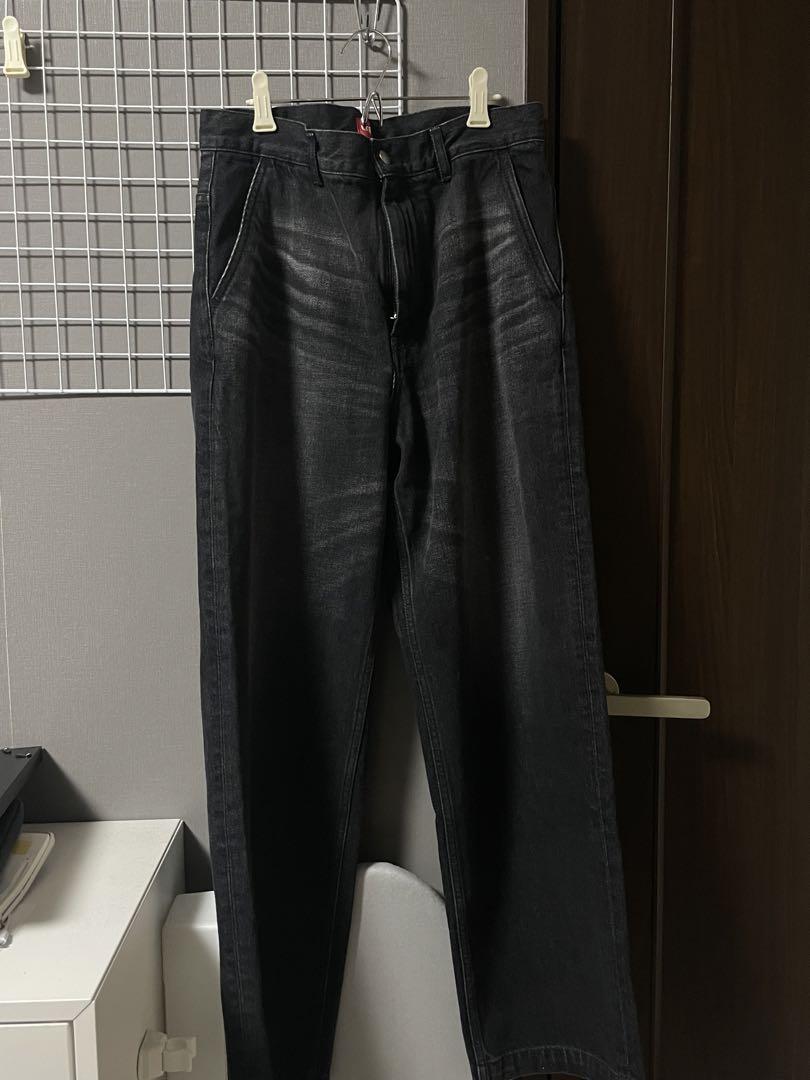 order loose denim pants used black M