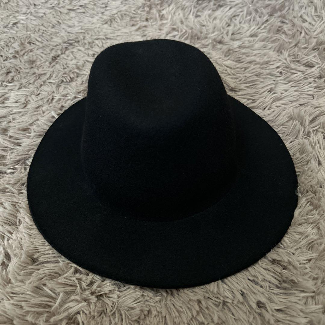 新品同様 CA4LA 中折れハット HEART FINE WOOL-N