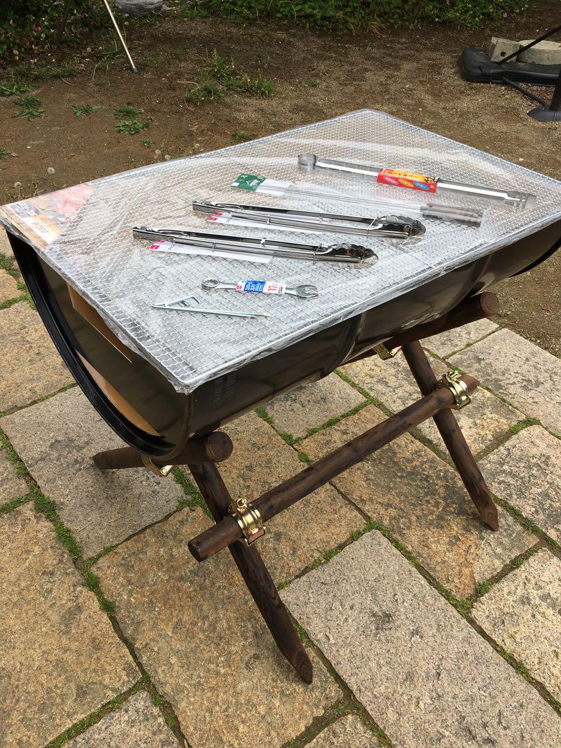 ドラム缶 バーベキューコンロ 脚付きフルセット ドラム缶 バーベキューコンロ 脚付きフルセット - メルカリ